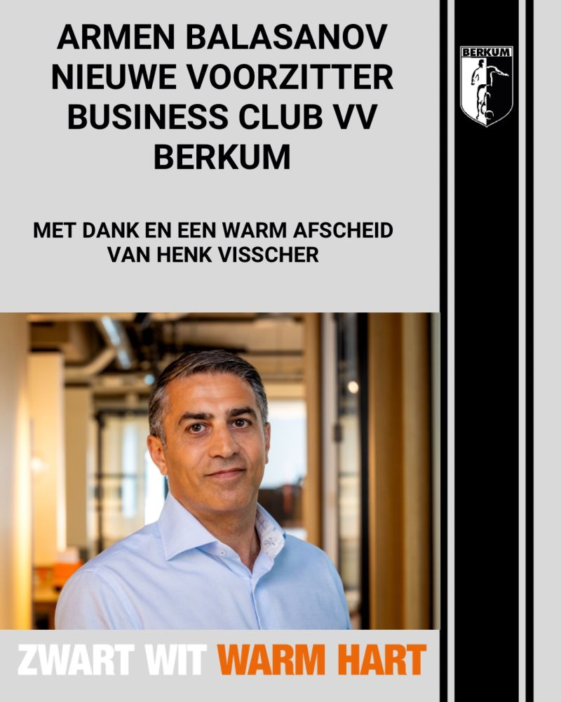Armen Balasanov nieuwe voorzitter Business CLub VV Berkum
