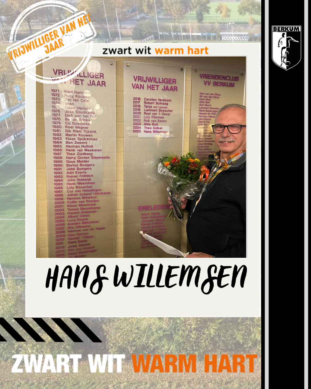 Hans Willemsen uitgeroepen tot Vrijwilliger van het Jaar 2025