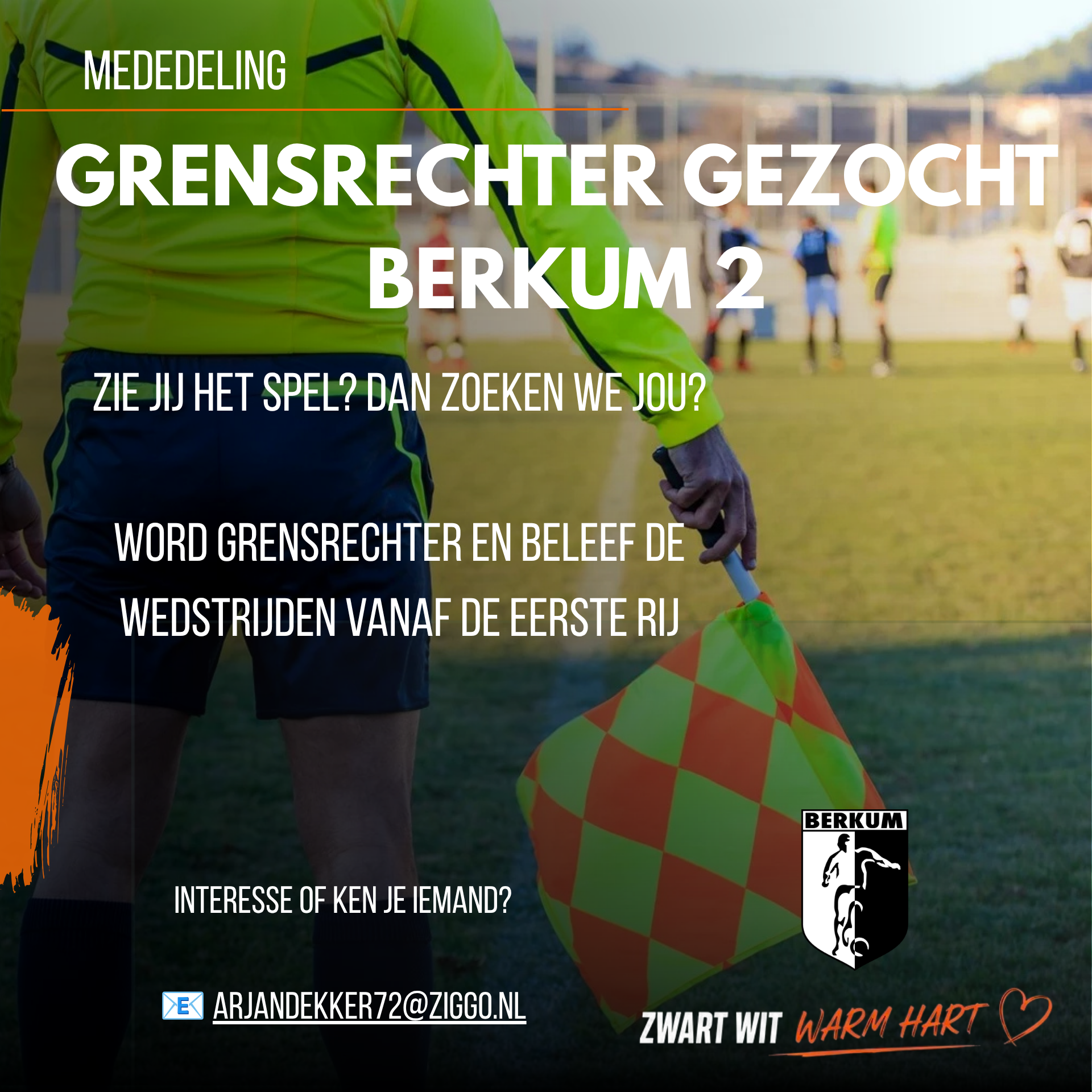 Berkum 2 zoekt een grensrechter