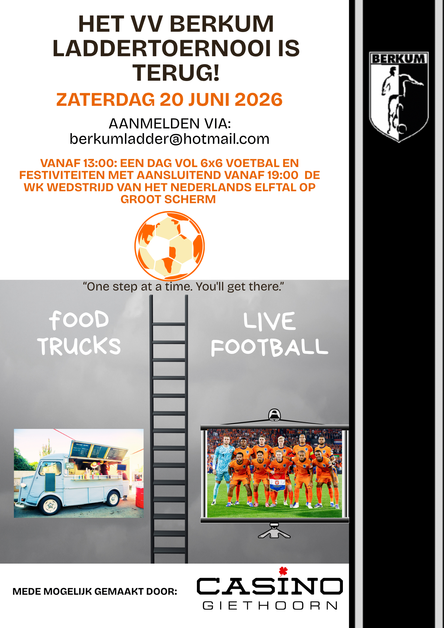 VV Berkum Laddertoernooi keert terug op zaterdag 20 juni