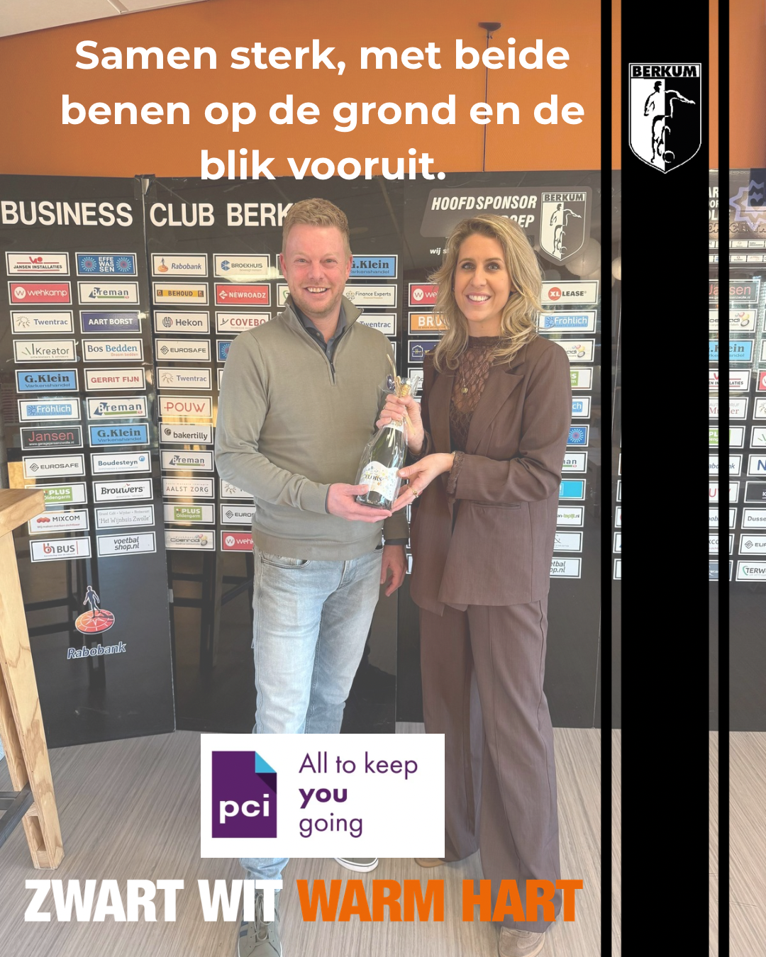 PCI nieuwe topsponsor van VV Berkum: samen vooruit, lokaal verbonden