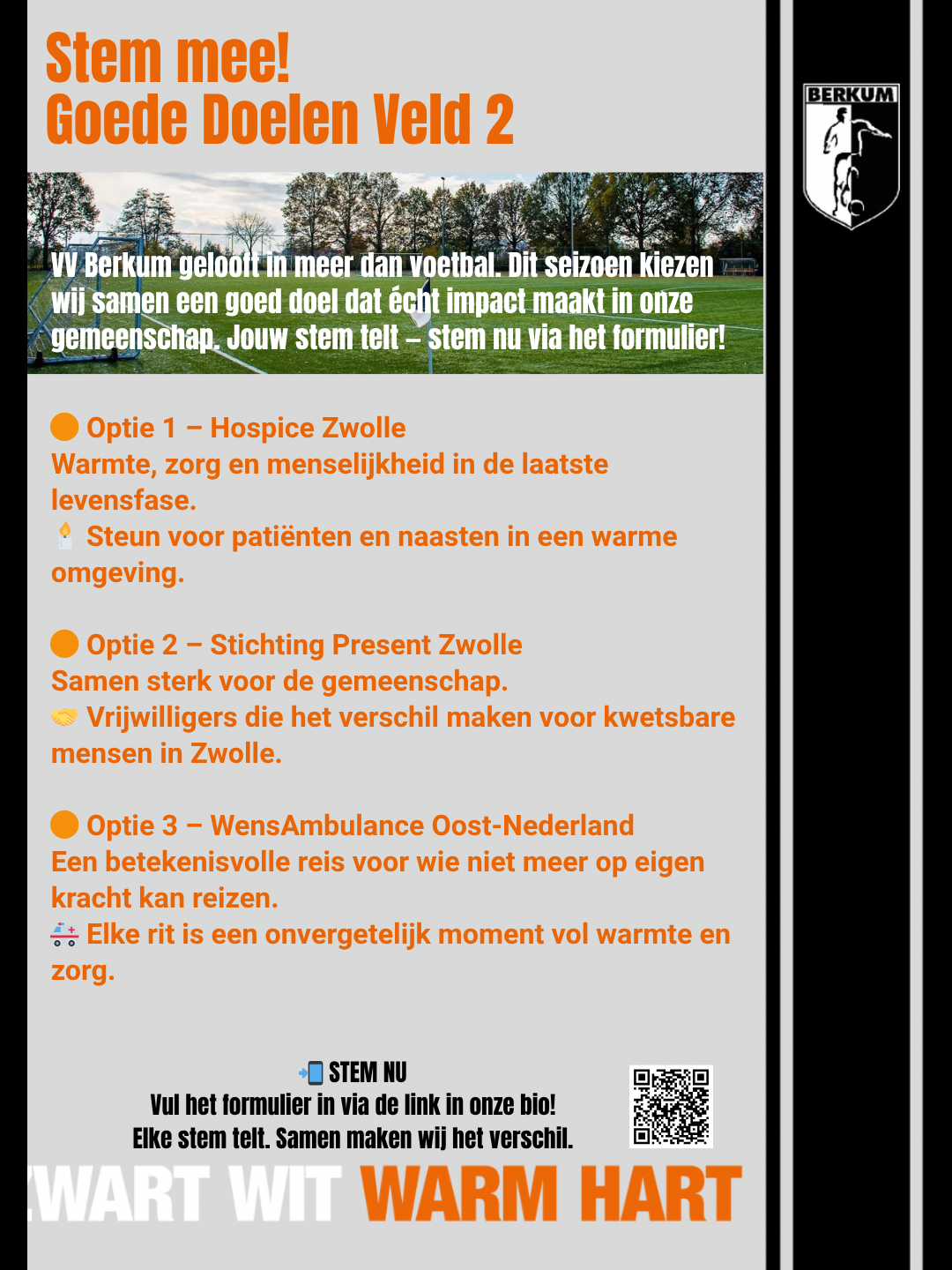 Stem mee voor het nieuwe goede doel van VV Berkum