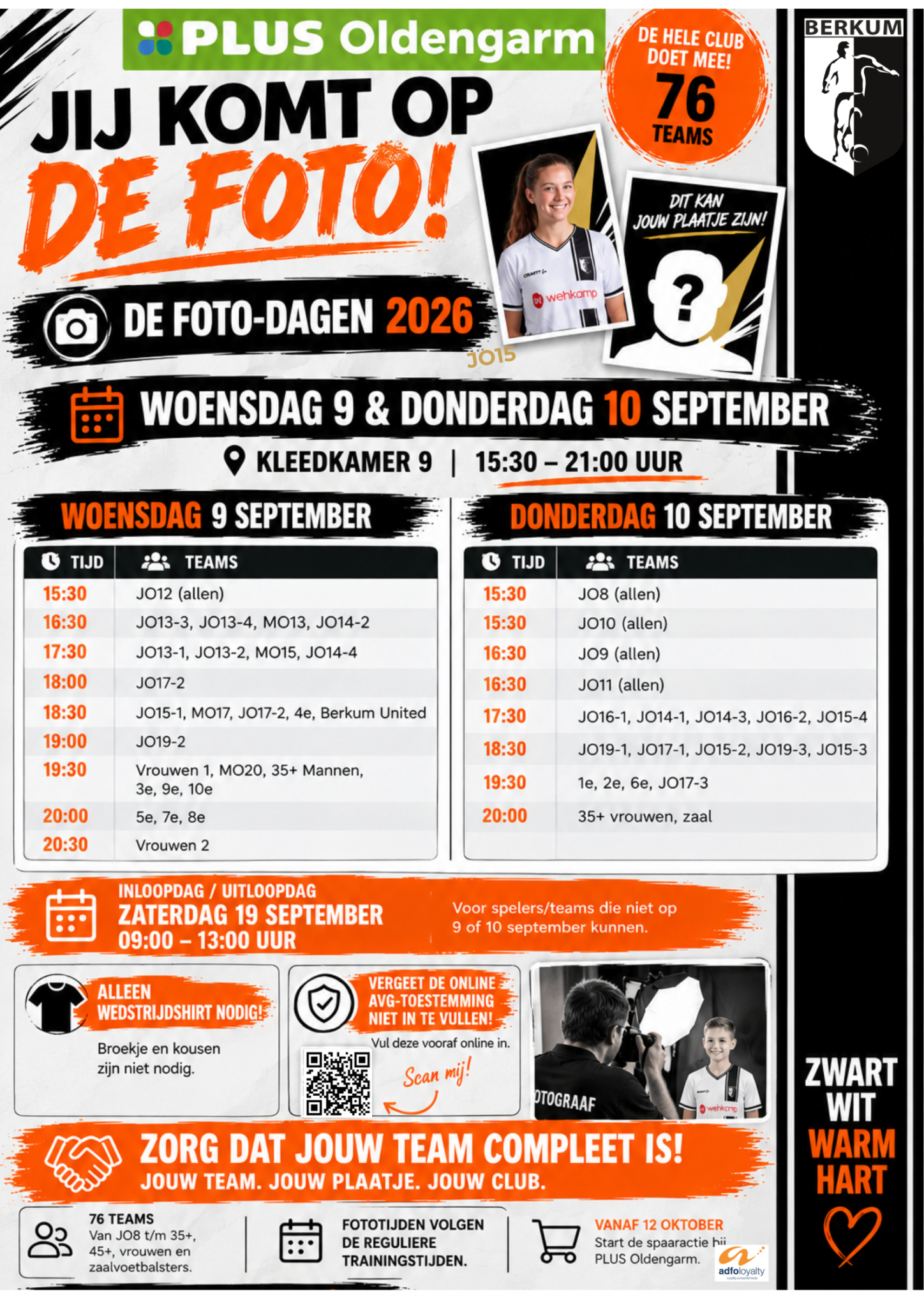 📸 Jij komt op de foto! Dit zijn de fotodagen