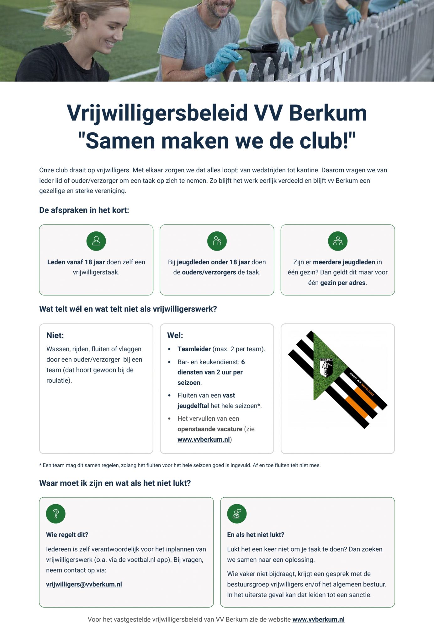 1-Pager Vrijwilligersbeleid