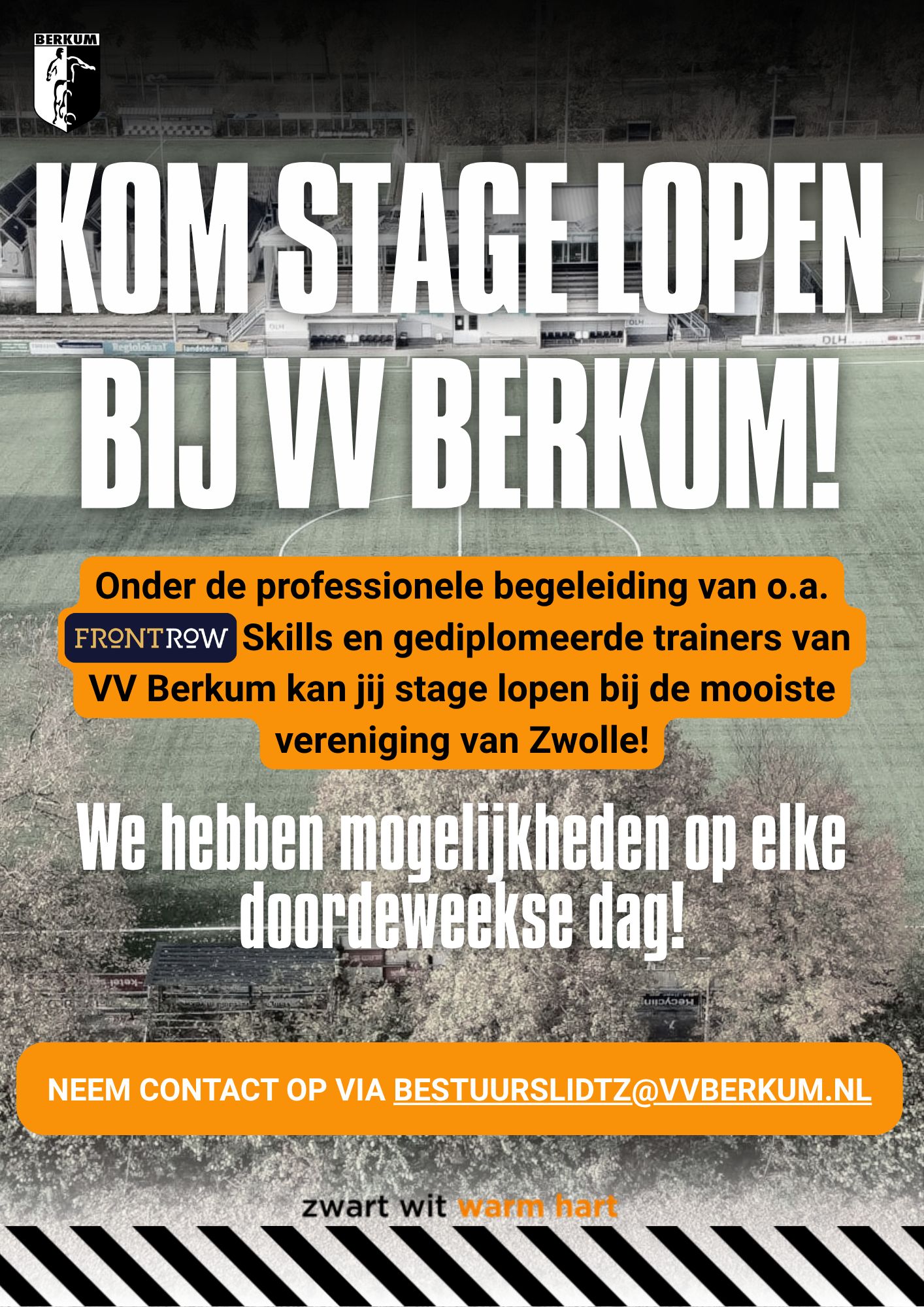 Kom stage lopen bij VV Berkum – onder professionele begeleiding!