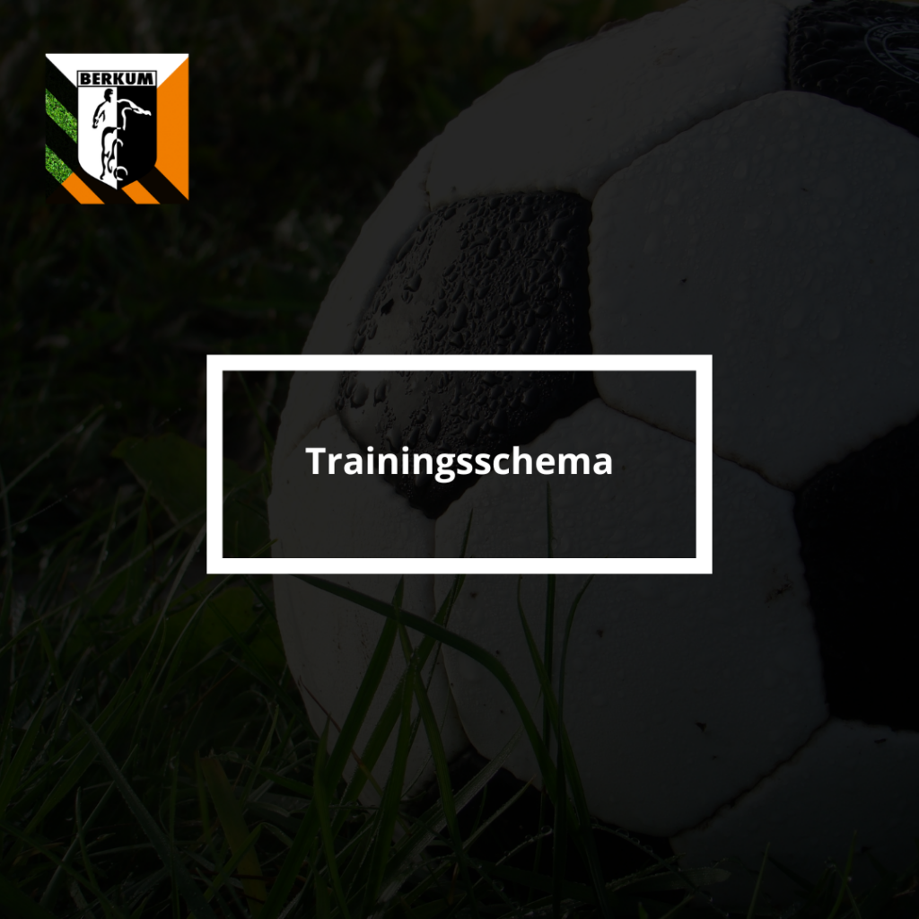 Concept trainingsschema seizoen 2025-2026